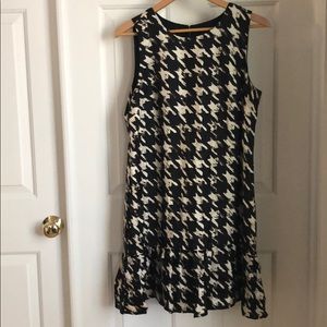 J.Crew Houndstooth Silk Dress
